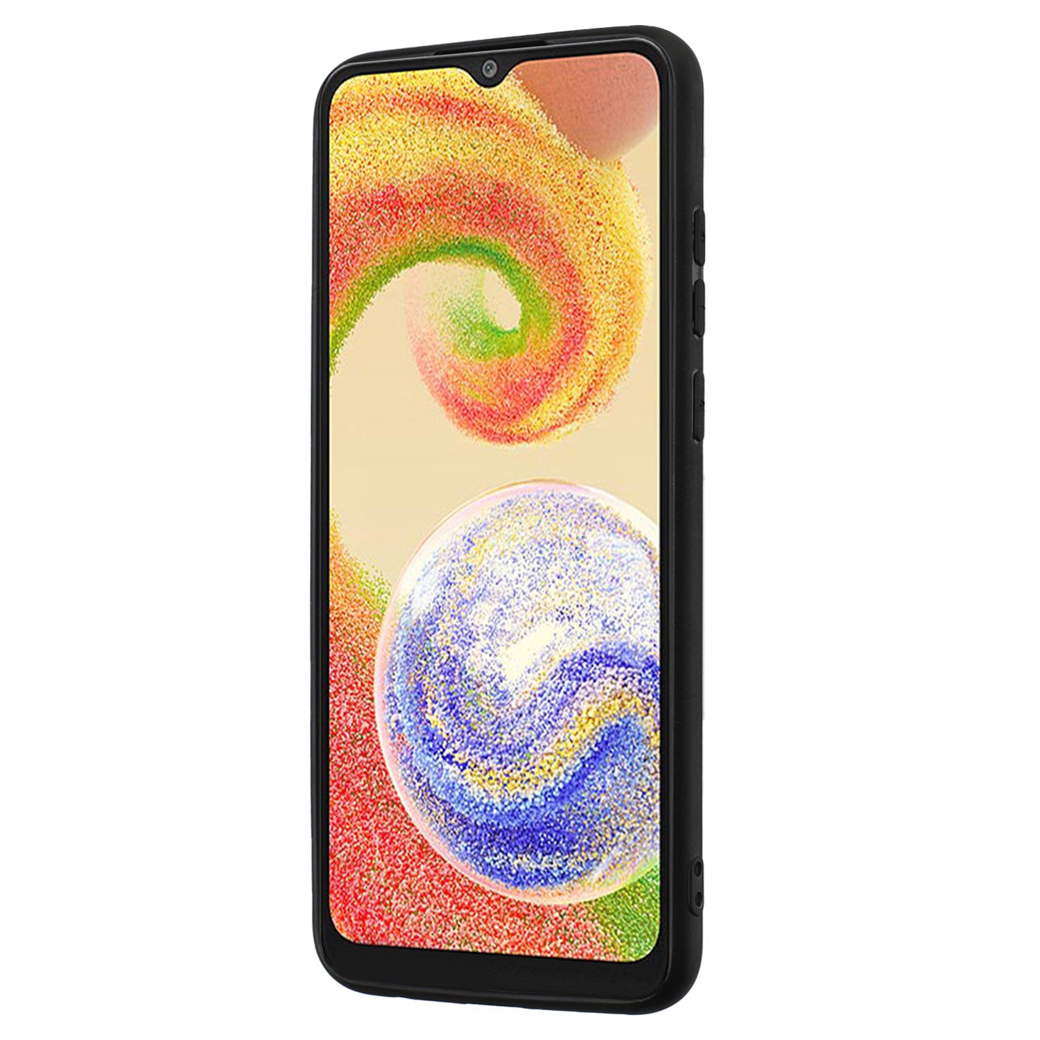 For Samsung Galaxy A04e 4G / F04 4G / M04 4G Phone Cover Matte TPU Case with Ring Kickstand For Samsung Galaxy A04e 4G / F04 4G / M04 4G Phone Cover Matte TPU Case with Ring Kickstand